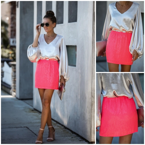 vici sequin skirt